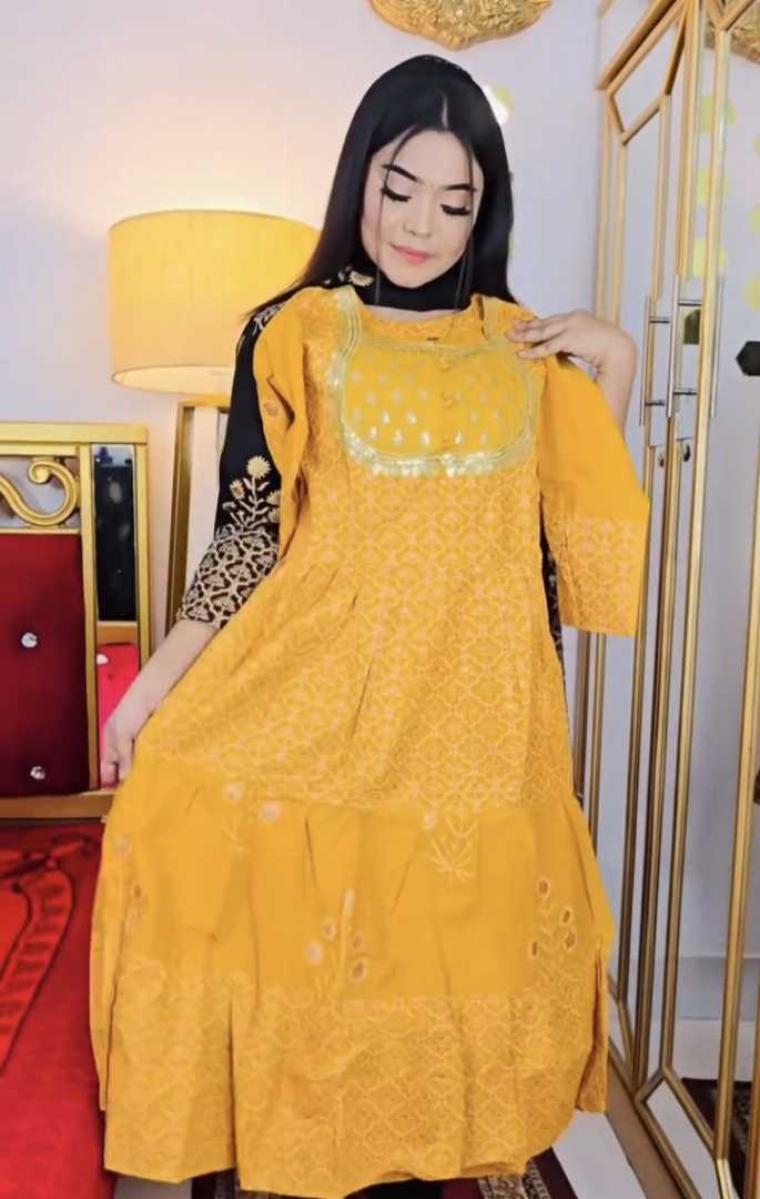 Anarkali,gown,orna,set