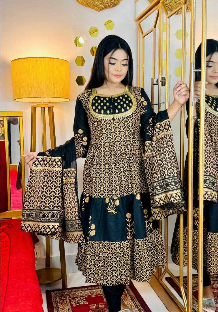 Anarkali,gown,orna,set